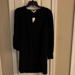 BB DAKOTA STEVE MADDEN Classic Black Long Sleeve Dress SIZE SMALL